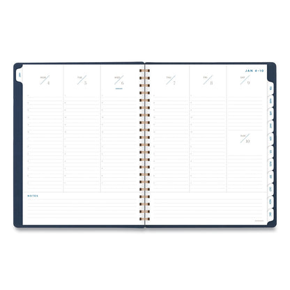 AT-A-GLANCE Signature Collection Firenze Navy Weekly/Monthly Planner, 11 x 8.5, Navy Cover, 13-Month (Jan to Jan): 2023 to 2024