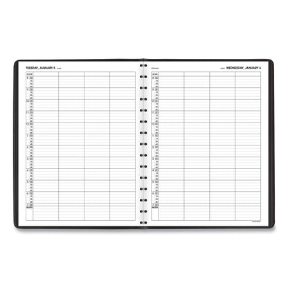 AT-A-GLANCE Four-Person Group Daily Appointment Book, 11 x 8, Black Cover, 12-Month (Jan to Dec): 2023