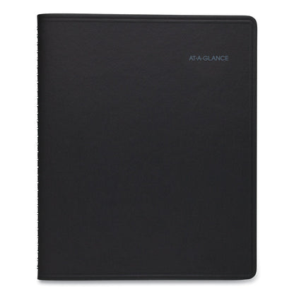 AT-A-GLANCE QuickNotes Weekly Block Format Appointment Book, 10 x 8, Black Cover, 12-Month (Jan to Dec): 2023