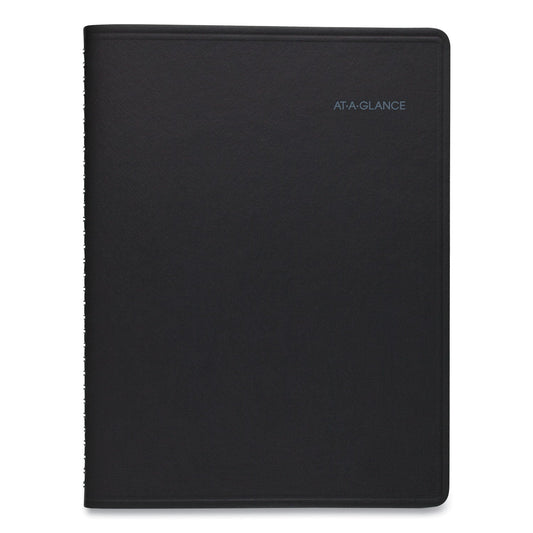 AT-A-GLANCE QuickNotes Weekly Vertical-Column Format Appointment Book, 11 x 8.25, Black Cover, 12-Month (Jan to Dec): 2023