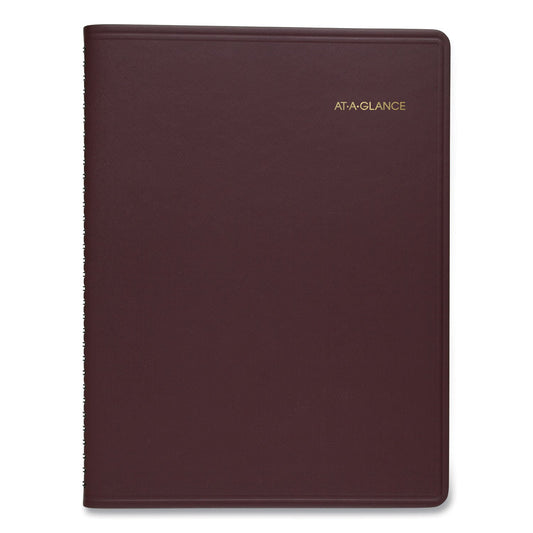 AT-A-GLANCE Weekly Appointment Book, 11 x 8.25, Winestone Cover, 13-Month (Jan to Jan): 2023 to 2024