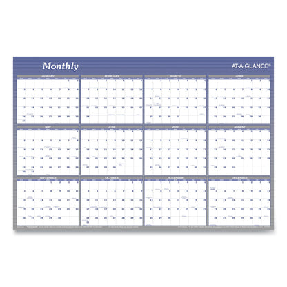AT-A-GLANCE Vertical/Horizontal Erasable Quarterly/Monthly Wall Planner, 24 x 36, White/Blue Sheets, 12-Month (Jan to Dec): 2023