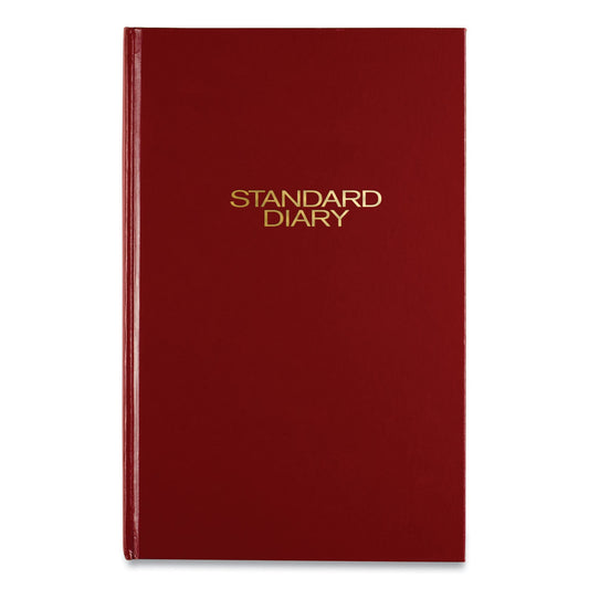 AT-A-GLANCE Standard Diary Daily Diary, 2023 Edition, Wide/Legal Rule, Red Cover, 12 x 7.75, 200 Sheets