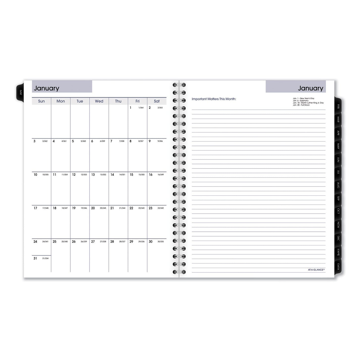 AT-A-GLANCE DayMinder Executive Weekly/Monthly Refill, 8.75 x 7, White Sheets, 12-Month (Jan to Dec): 2023