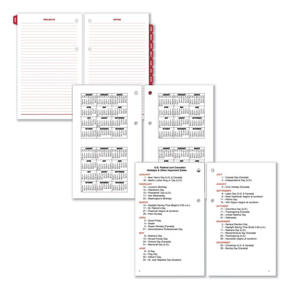 AT-A-GLANCE Burkhart's Day Counter Desk Calendar Refill, 4.5 x 7.38, White Sheets, 2023