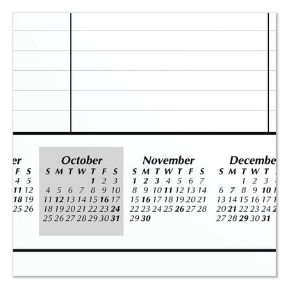 AT-A-GLANCE Academic Year Ruled Desk Pad, 21.75 x 17, White Sheets, Black Binding, Black Corners, 16-Month (Sept to Dec): 2022 to 2023