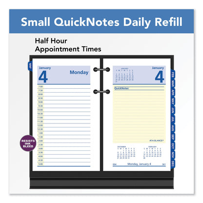 AT-A-GLANCE QuickNotes Desk Calendar Refill, 3.5 x 6, White Sheets, 2023