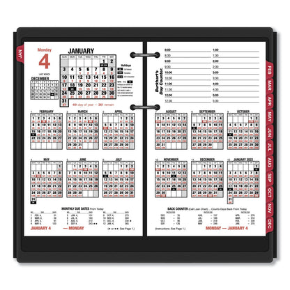 AT-A-GLANCE Burkhart's Day Counter Desk Calendar Refill, 4.5 x 7.38, White Sheets, 2023