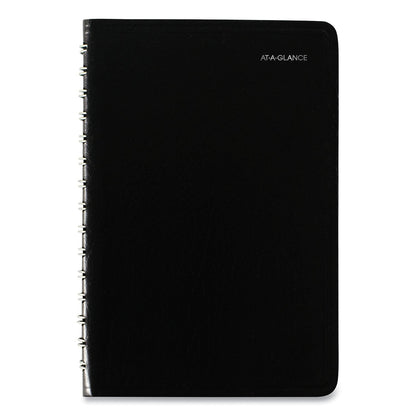 AT-A-GLANCE DayMinder Daily Appointment Book, 8 x 5, Black Cover, 12-Month (Jan to Dec): 2023