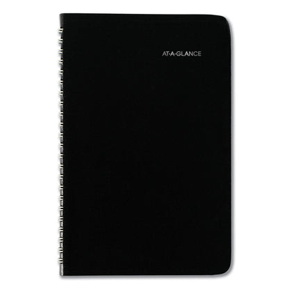 AT-A-GLANCE DayMinder Block Format Weekly Appointment Book, Tabbed Telephone/Add Section, 8.5 x 5.5, Black, 12-Month (Jan-Dec): 2023