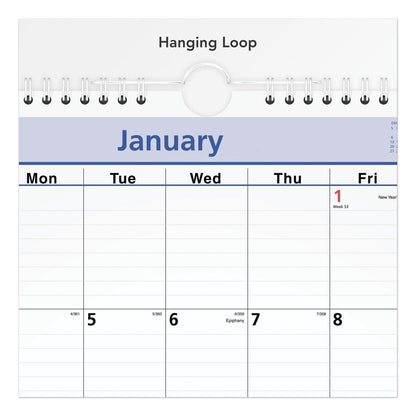 AT-A-GLANCE QuickNotes Wall Calendar, 12 x 17, White/Blue/Yellow Sheets, 12-Month (Jan to Dec): 2023