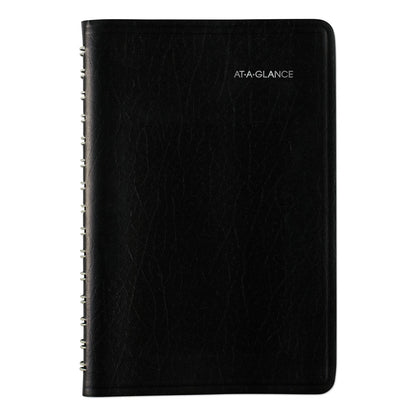 AT-A-GLANCE DayMinder Daily Appointment Book, 8 x 5, Black Cover, 12-Month (Jan to Dec): 2023