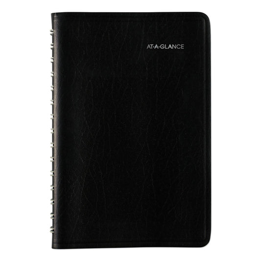 AT-A-GLANCE DayMinder Daily Appointment Book, 8 x 5, Black Cover, 12-Month (Jan to Dec): 2023