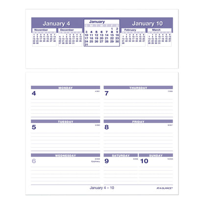 AT-A-GLANCE Flip-A-Week Desk Calendar Refill, 7 x 6, White Sheets, 2023