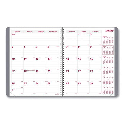 Brownline Mountains 14-Month Planner, Mountains Photography, 11 x 8.5, Blue/Green Cover, 14-Month (Dec to Jan): 2022 to 2024