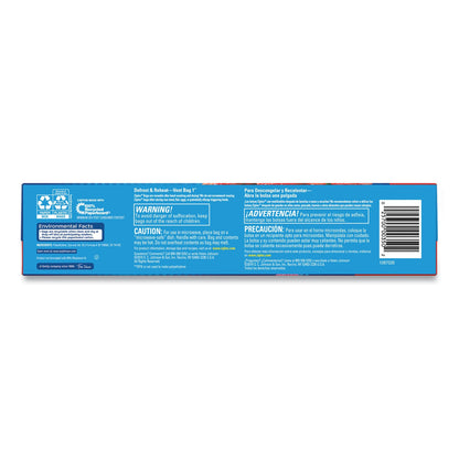 Ziploc Double Zipper Storage Bags, 1 gal, 1.75 mil, 9.6" x 12.1", Clear, 228/Carton