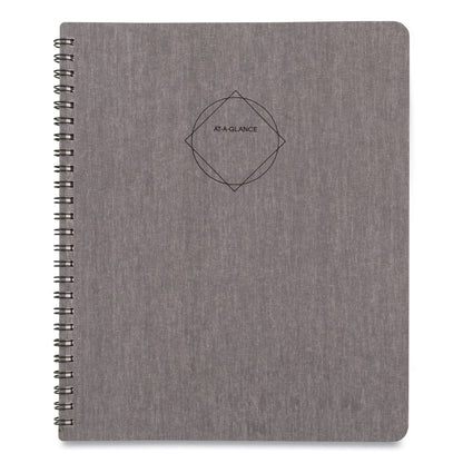 AT-A-GLANCE Elevation Linen Weekly/Monthly Planner, 8.75 x 7, Charcoal Cover, 12-Month (Jan to Dec): 2023