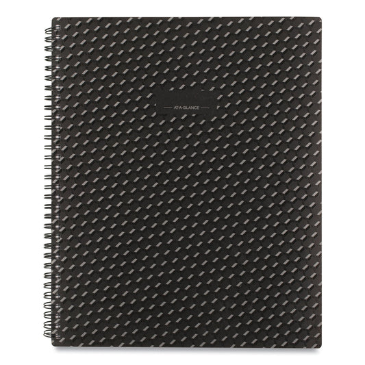 AT-A-GLANCE Elevation Poly Weekly/Monthly Planner, 11 x 8.5, Black Cover, 12-Month (Jan to Dec): 2023