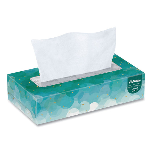 Kleenex White Facial Tissue for Business, 2-Ply, White, 100 Sheets/Box, 10 Boxes/Bundle, 6 Bundles/Carton