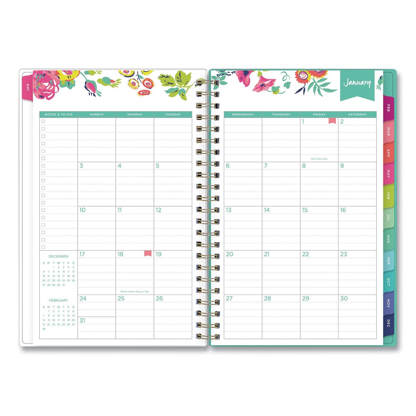 Blue Sky Day Designer Peyton Create-Your-Own Cover Weekly/Monthly Planner, Floral Artwork, 8 x 5, White, 12-Month (Jan-Dec): 2023