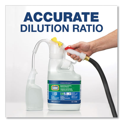 P&G Professional Dilute 2 Go, Comet Disinfecting - Sanitizing Bathroom Cleaner, Citrus Scent, , 4.5 L Jug, 1/Carton