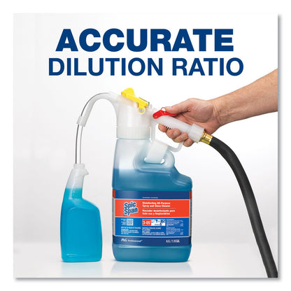 P&G Professional Dilute 2 Go, Spic and Span Disinfecting All-Purpose Spray and Glass Cleaner, Fresh Scent, , 4.5 L Jug, 1/Carton