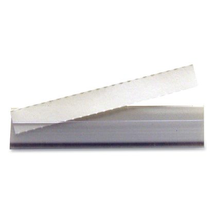 C-Line Shelf Labeling Strips, Side Load, 4 x 0.78, Clear, 10/Pack