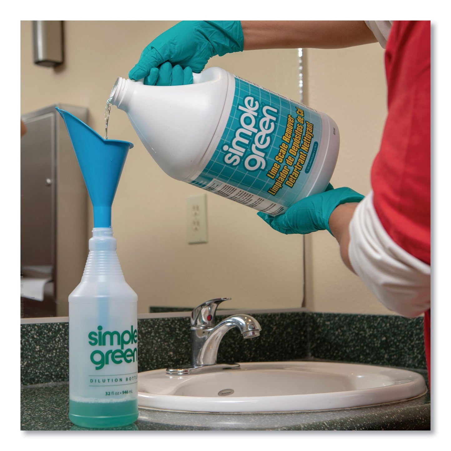 Simple Green Lime Scale Remover, Wintergreen, 1 gal, Bottle, 6/Carton