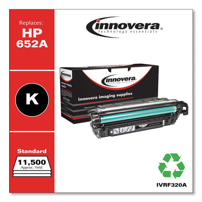Innovera Remanufactured Black Toner, Replacement for 652A (CF320A), 11,500 Page-Yield