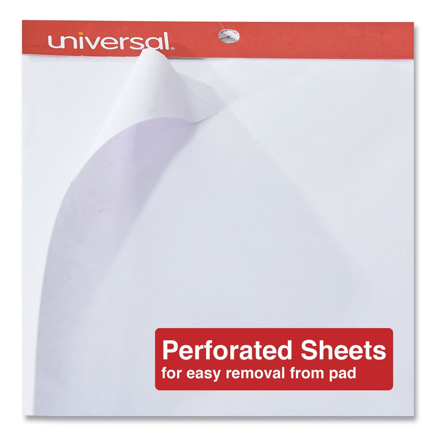 Universal Easel Pads/Flip Charts, Unruled, 27 x 34, White, 50 Sheets, 2/Carton