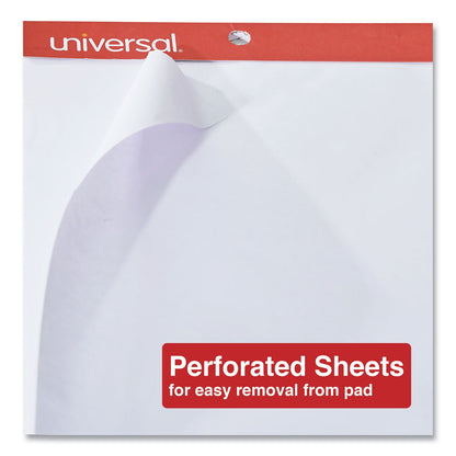 Universal Easel Pads/Flip Charts, Unruled, 27 x 34, White, 50 Sheets, 2/Carton