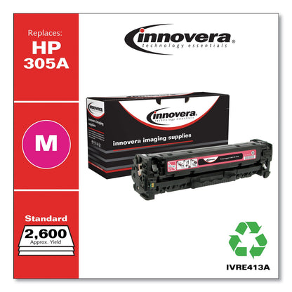 Innovera Remanufactured Magenta Toner, Replacement for 305A (CE413A), 2,600 Page-Yield