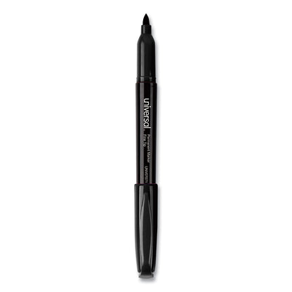 Universal Pen-Style Permanent Marker Value Pack, Fine Bullet Tip, Black, 36/Pack