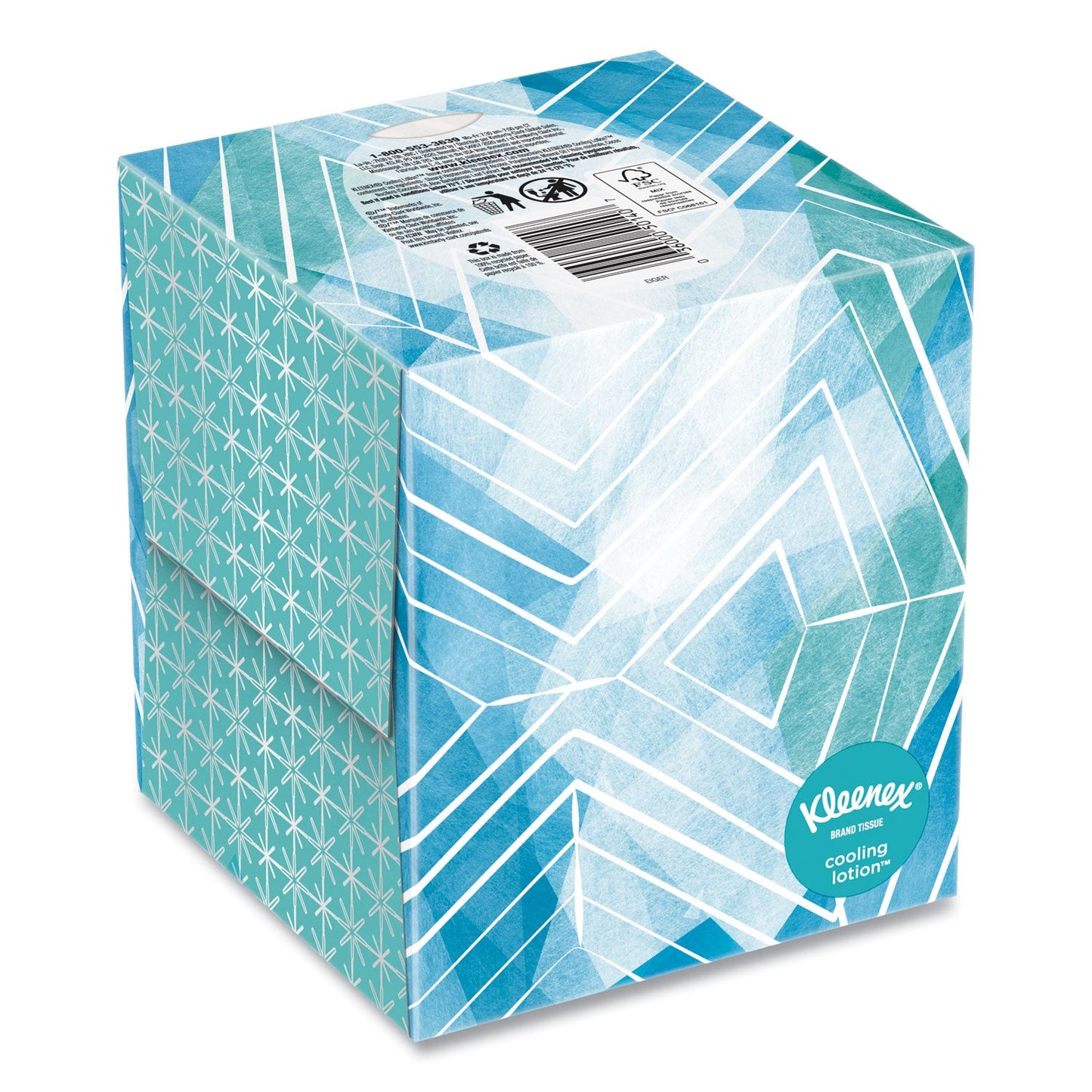 Kleenex Cool Touch Facial Tissue, 2-Ply, White, 45 Sheets/Box