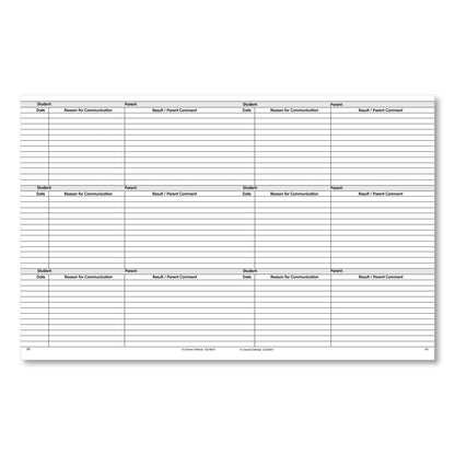 Carson-Dellosa Education School Year Record Book, 9-10 Week Term: 2-Page Spread (35 Students), 2-Page Spread (8 Classes), 11 x 8.5, Multicolor Cover