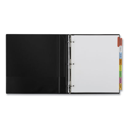 Avery Insertable Big Tab Dividers, 8-Tab, 11.13 x 9.25, White, Assorted Tabs, 1 Set