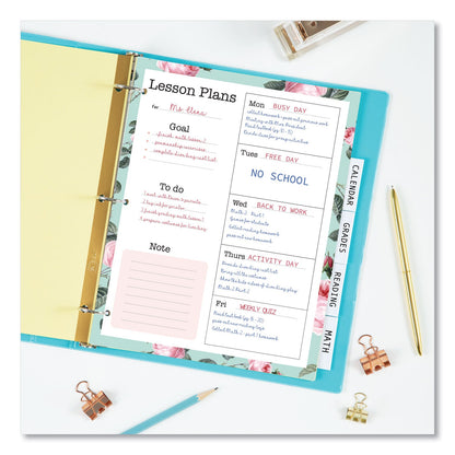Avery Insertable Big Tab Dividers, 5-Tab, Double-Sided Gold Edge Reinforcing, 11 x 8.5, Buff, Clear Tabs, 24 Sets