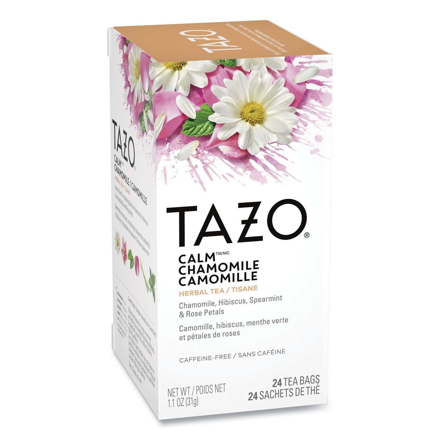 Tazo Tea Bags, Calm Chamomile, 24/Box