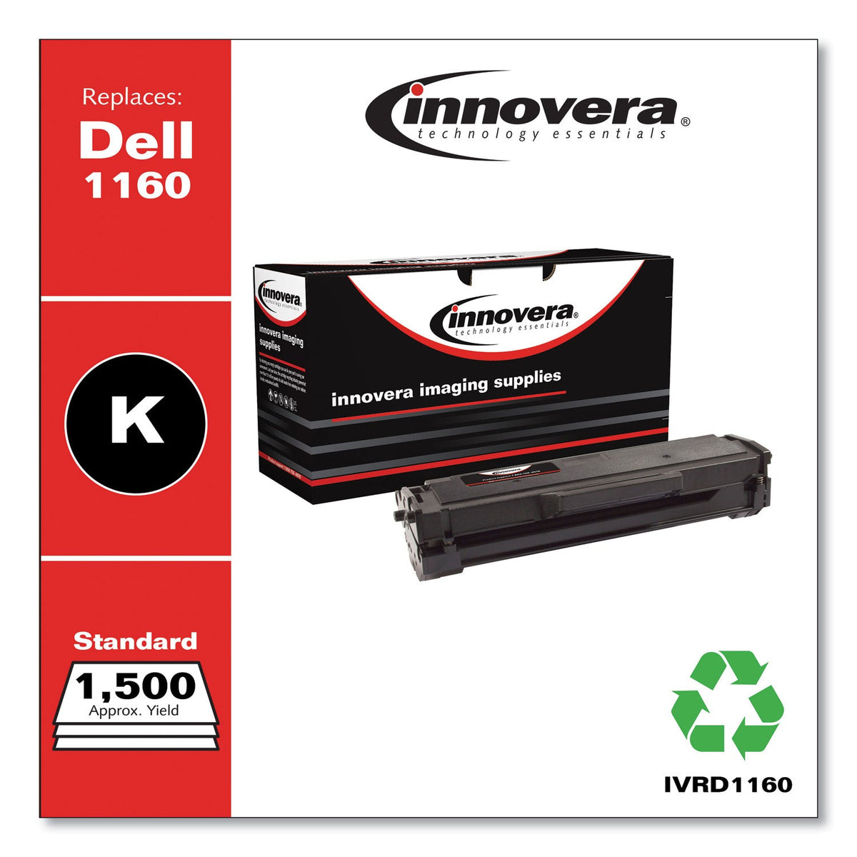 Innovera Remanufactured Black Toner, Replacement for 331-7335, 1,500 Page-Yield