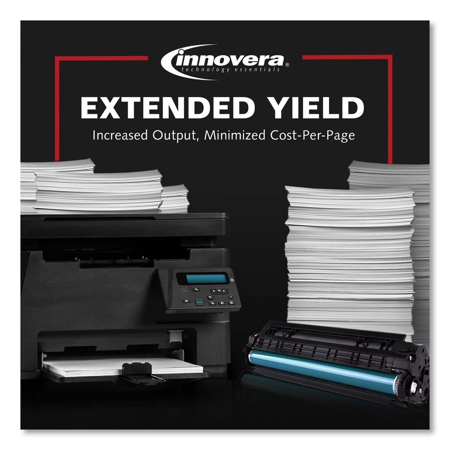 Innovera Remanufactured Black High-Yield Toner, Replacement for TN460, 6,000 Page-Yield