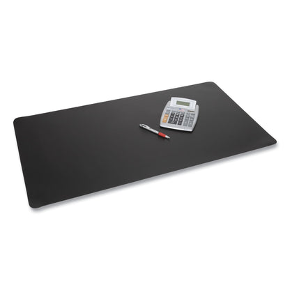 Artistic Rhinolin II Desk Pad with Antimicrobial Protection, 17 x 12, Black