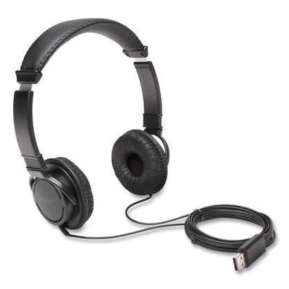 Kensington Hi-Fi Headphones, 6 ft Cord, Black