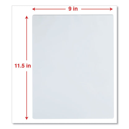 Universal Laminating Pouches, 5 mil, 9" x 11.5", Matte Clear, 100/Pack
