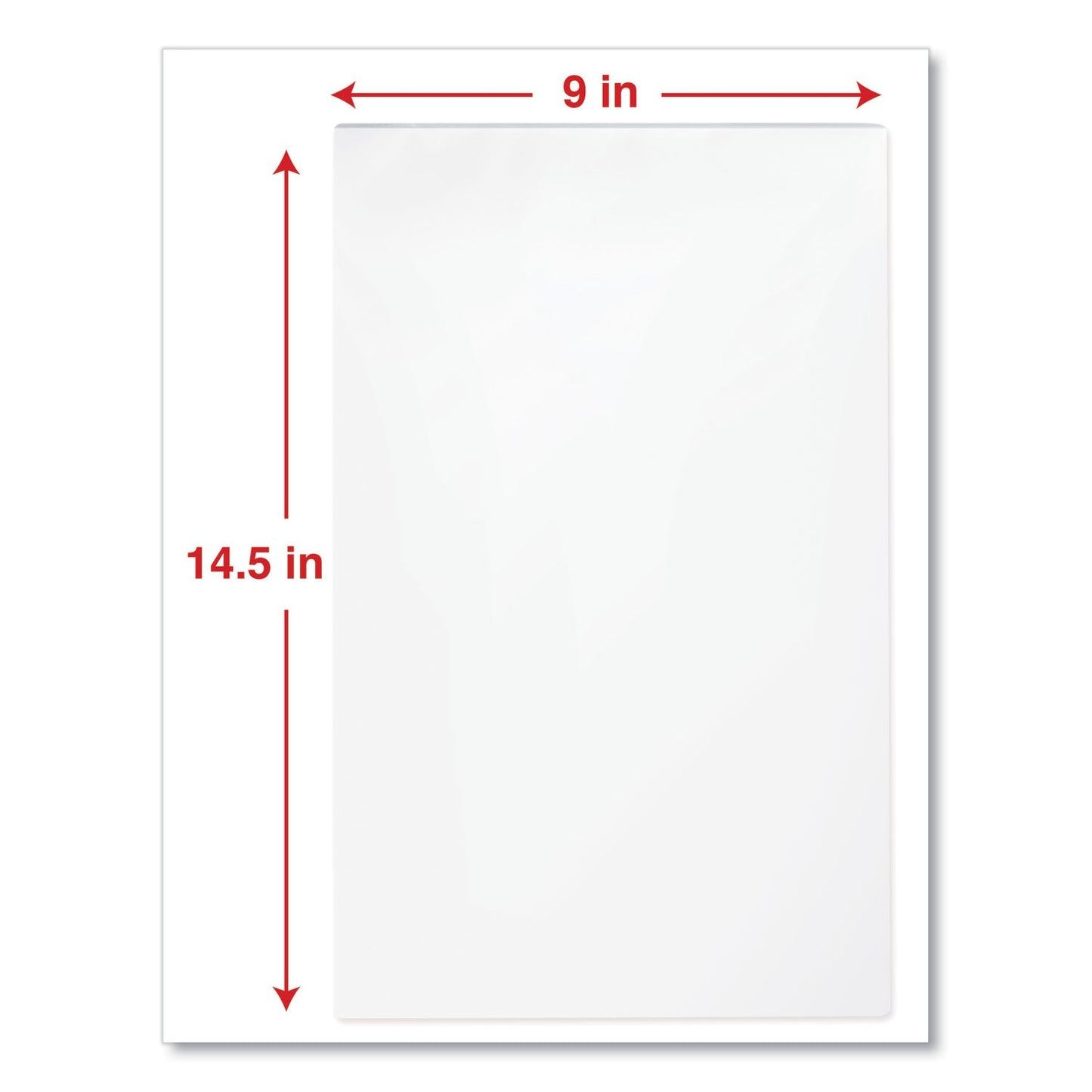Universal Laminating Pouches, 3 mil, 9" x 14.5", Matte Clear, 25/Pack