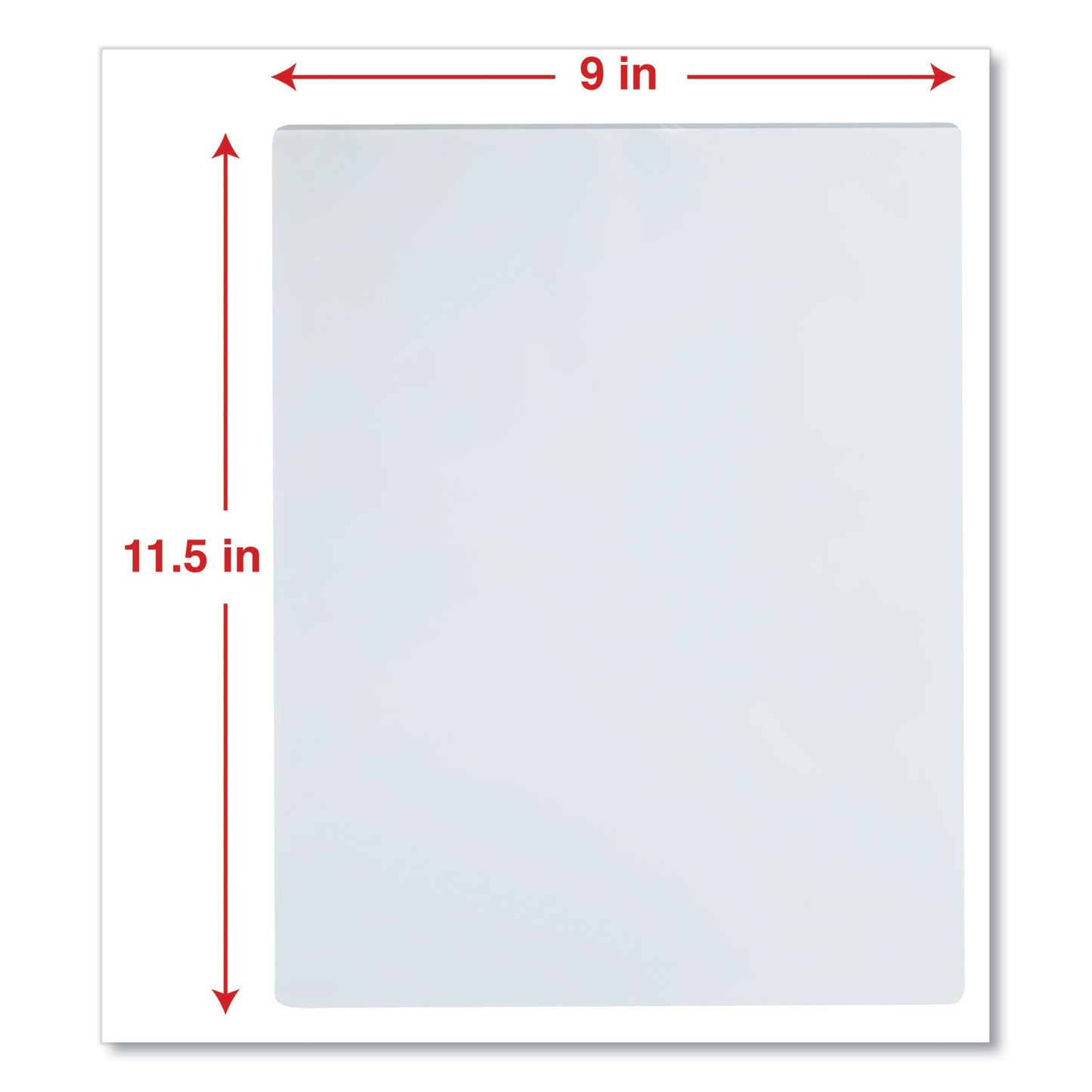 Universal Laminating Pouches, 3 mil, 9" x 11.5", Matte Clear, 100/Box
