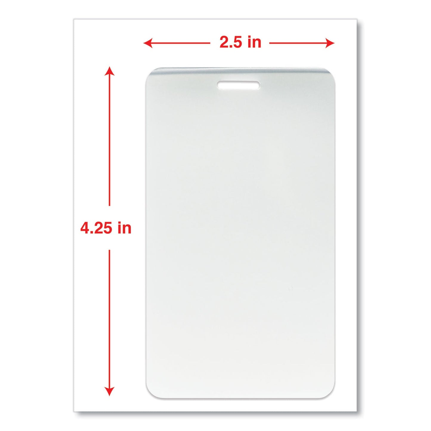 Universal Laminating Pouches, 5 mil, 2.5" x 4.25", Matte Clear, 25/Pack