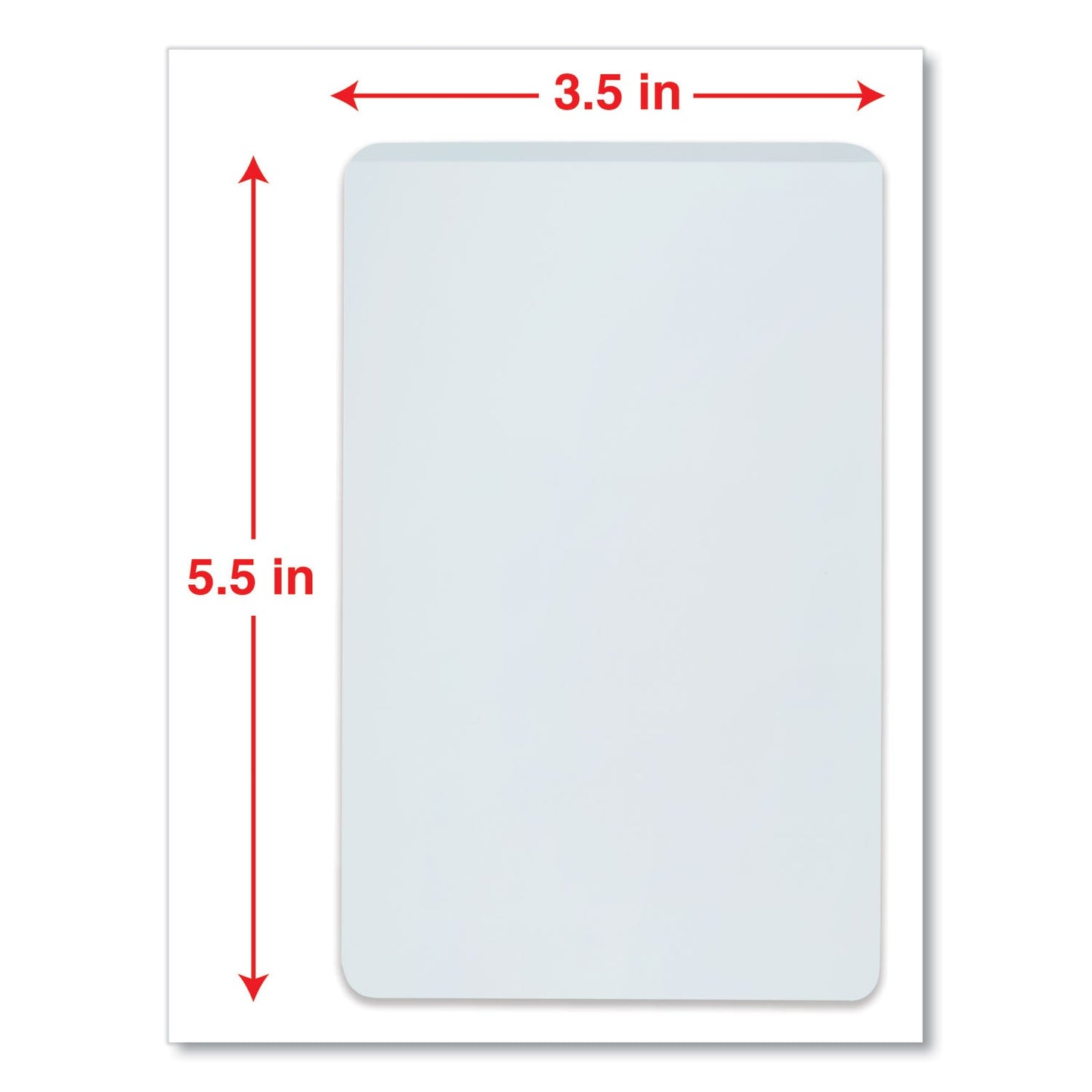 Universal Laminating Pouches, 5 mil, 5.5" x 3.5", Matte Clear, 25/Pack