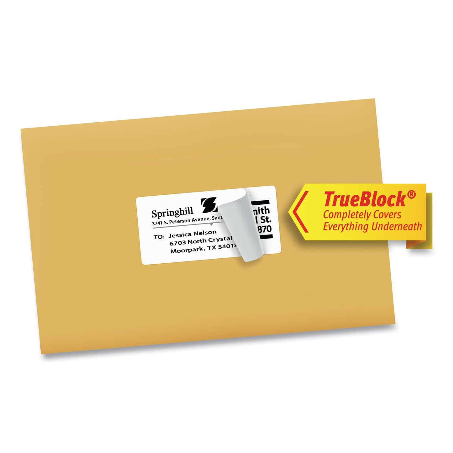 Avery Shipping Labels w/ TrueBlock Technology, Inkjet Printers, 2 x 4, White, 10/Sheet, 25 Sheets/Pack