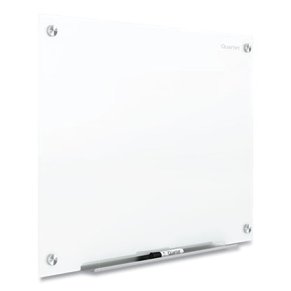 Quartet Brilliance Glass Dry-Erase Boards, 48 x 48, White Surface