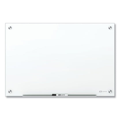 Quartet Brilliance Glass Dry-Erase Boards, 48 x 48, White Surface